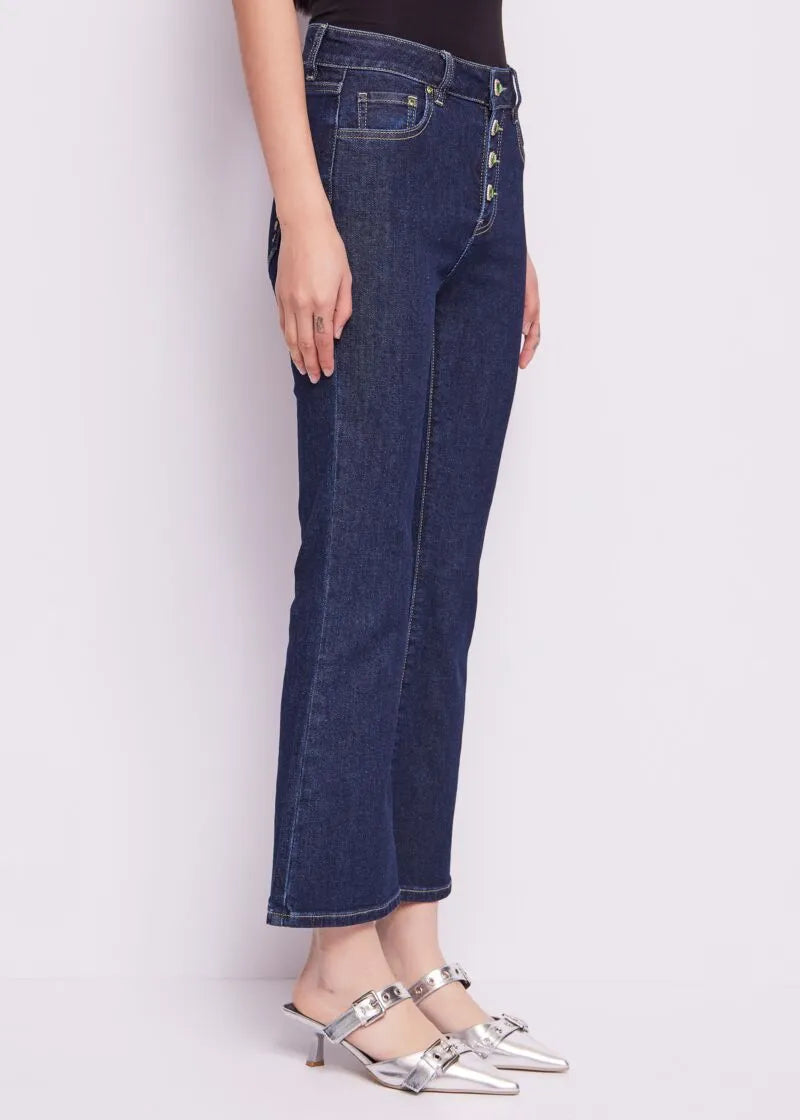 Denny Rose Jeans flare in misto cotone