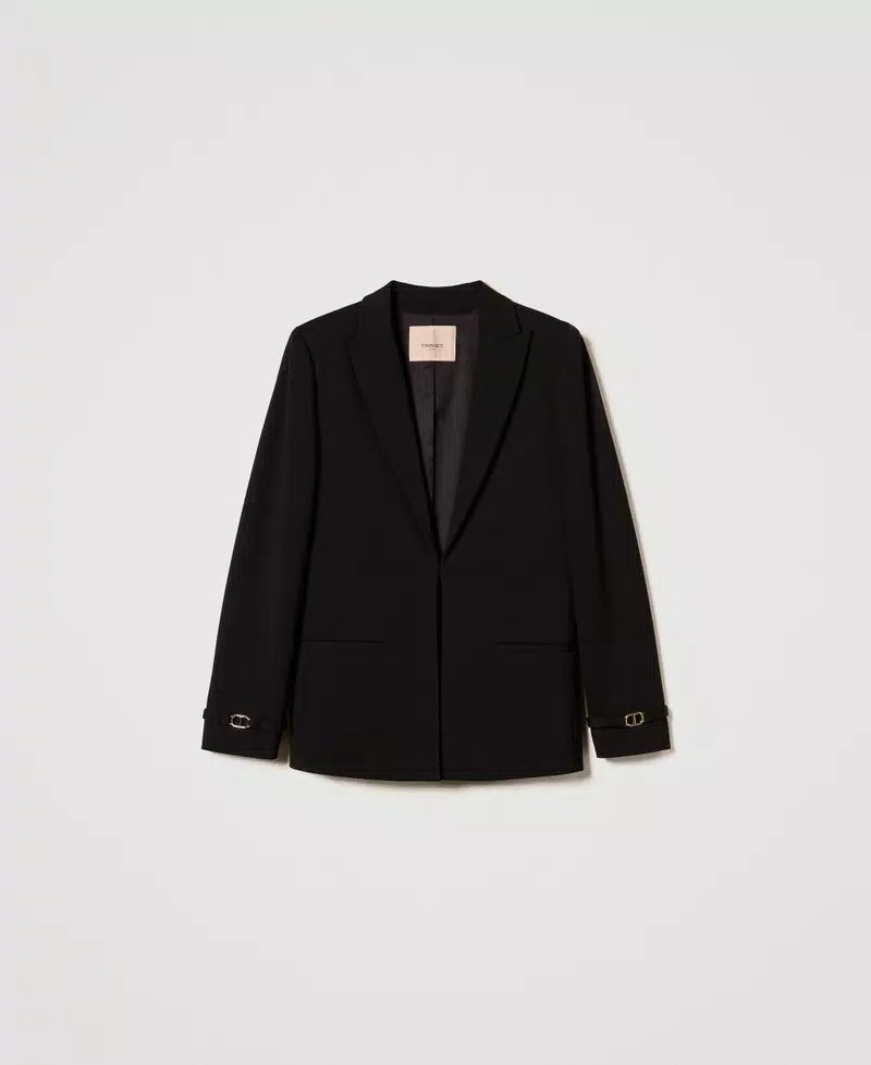 Twinset Milano Giacca blazer con cinturino Oval T