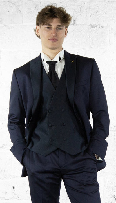 Angelo Toma Abito in lana pettinata reverse in raso Abiti e giacche - Boutique Luisa Trendy