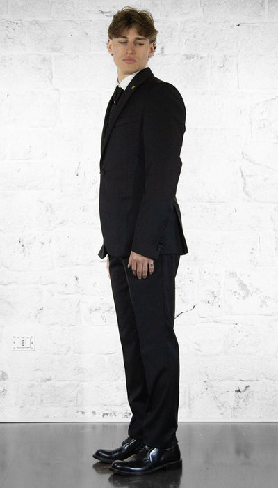Angelo Toma Abito in lana pettinata reverse in raso Abiti e giacche - Boutique Luisa Trendy
