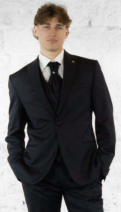 Angelo Toma Abito in lana pettinata reverse in raso Abiti e giacche - Boutique Luisa Trendy