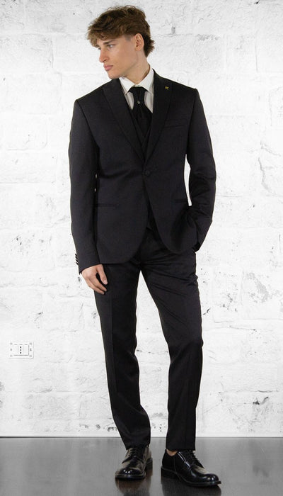Angelo Toma Abito in lana pettinata reverse in raso Abiti e giacche - Boutique Luisa Trendy