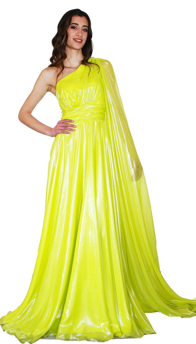 Atelier Legora Abito lungo monospalla in tessuto lucido Vestiti - Boutique Luisa Trendy