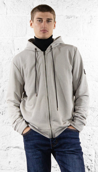 C'N'C Felpa grigia con zip con cappuccio Felpa - Boutique Luisa Trendy