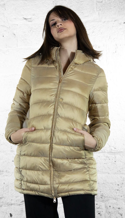 Conte of Florence Giaccone lungo trapuntato con cappuccio Capispalla Donna - Boutique Luisa Trendy