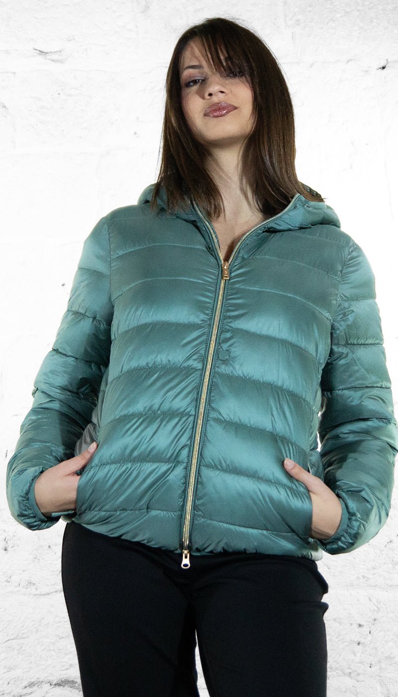 Conte Of Florence Piumino corto classico con cappuccio 6531119D Capispalla Donna - Boutique Luisa Trendy