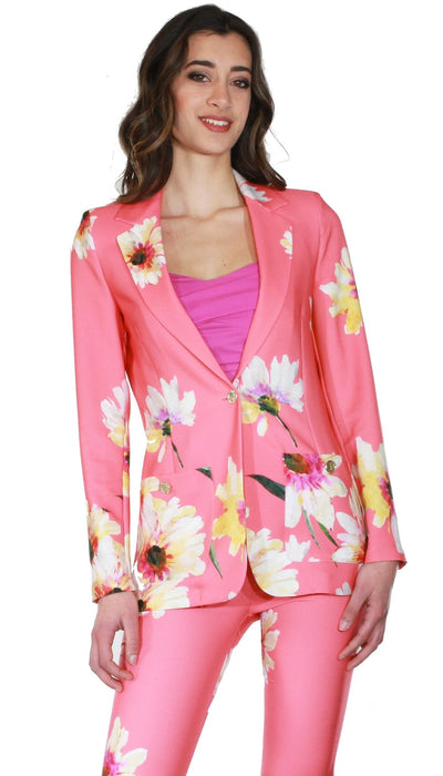 Denny Rose Blazer con stampa floreale Capispalla Donna - Boutique Luisa Trendy