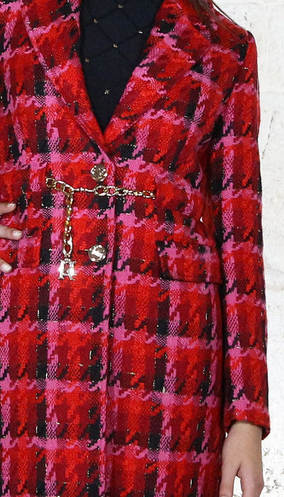 Denny Rose Cappotto pied de poule Capispalla Donna - Boutique Luisa Trendy