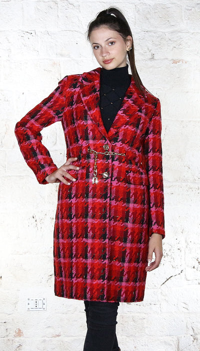 Denny Rose Cappotto pied de poule Capispalla Donna - Boutique Luisa Trendy