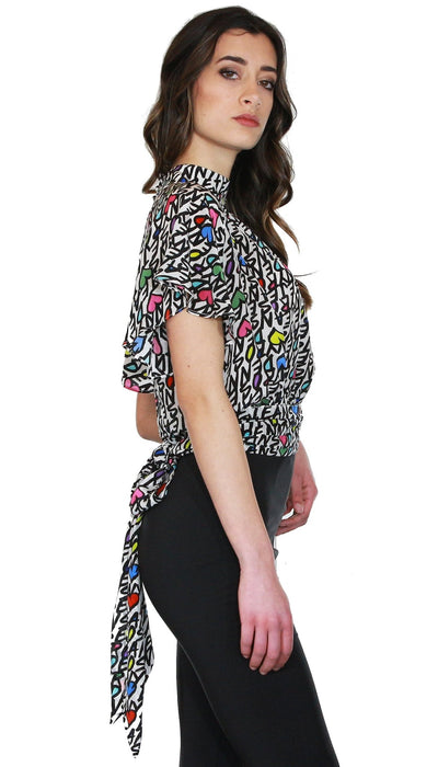 Denny Rose Jeans Blusa con cuori e logo Bluse e camicie - Boutique Luisa Trendy