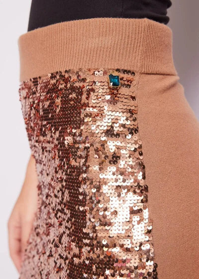 Denny Rose Jeans Gonna in maglia con paillettes Gonna - Boutique Luisa Trendy