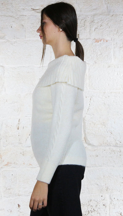 Denny Rose Maglia in misto lana scollo a barca Maglie e cardigan Donna - Boutique Luisa Trendy