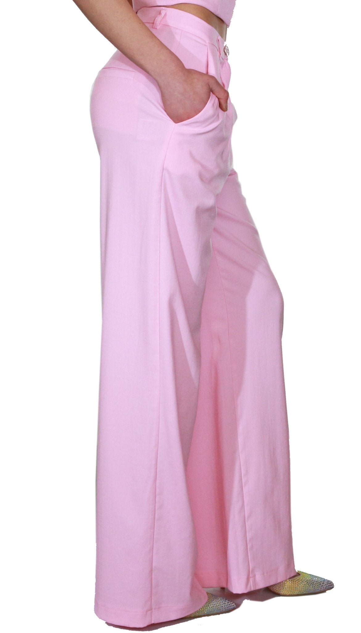 Denny Rose Pantalone con pinces a palazzo Pantalone Donna - Boutique Luisa Trendy