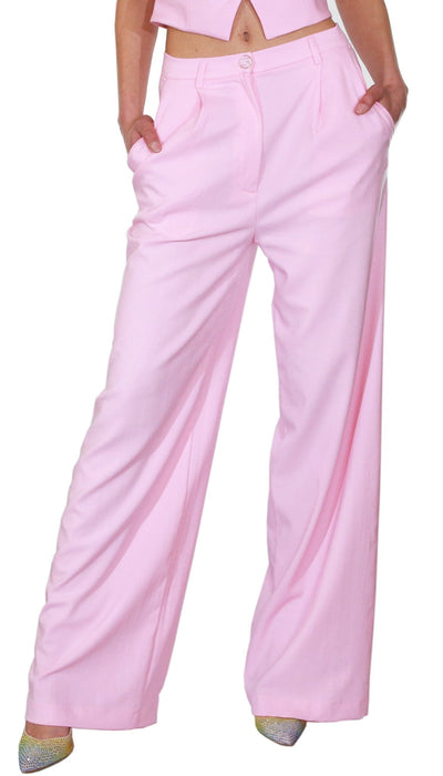 Denny Rose Pantalone con pinces a palazzo Pantalone Donna - Boutique Luisa Trendy