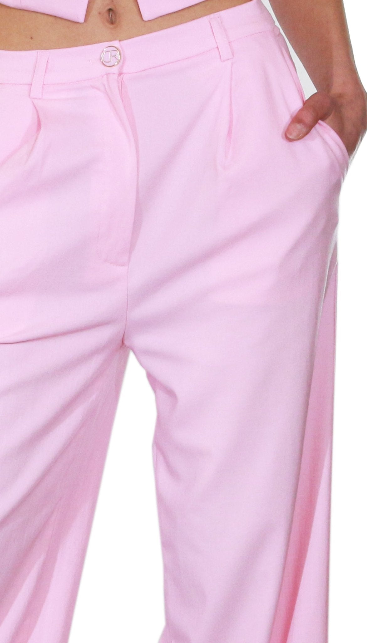 Denny Rose Pantalone con pinces a palazzo Pantalone Donna - Boutique Luisa Trendy