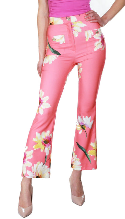 Denny Rose Pantalone stampa floreale Pantalone Donna - Boutique Luisa Trendy