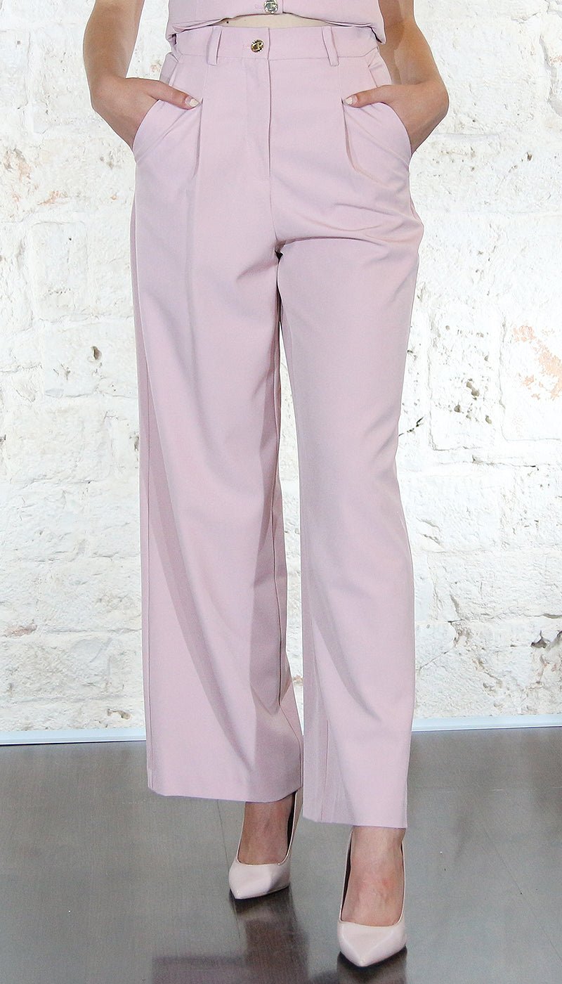 Denny Rose Pantaloni con pinces a palazzo Pantalone Donna - Boutique Luisa Trendy