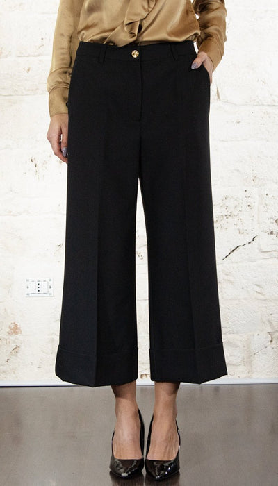 Denny Rose Pantaloni in flanella lilla Pantalone Donna - Boutique Luisa Trendy