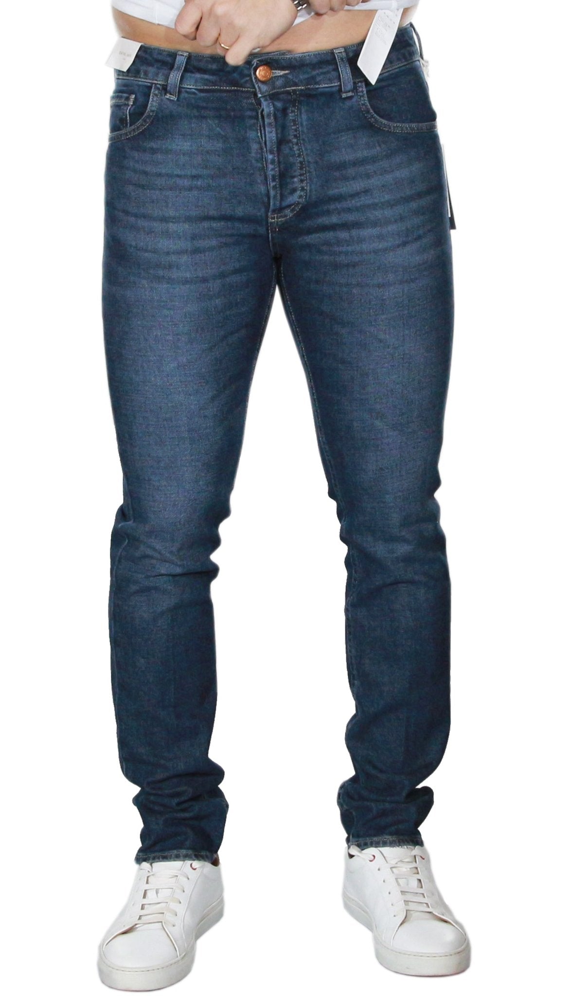 Entre Amis Jeans 5 tasche in denim Jeans Uomo - Boutique Luisa Trendy