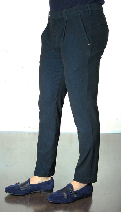 Entre Amis Pantalone corto con pinces in cotone smerigliato Pantaloni Uomo - Boutique Luisa Trendy