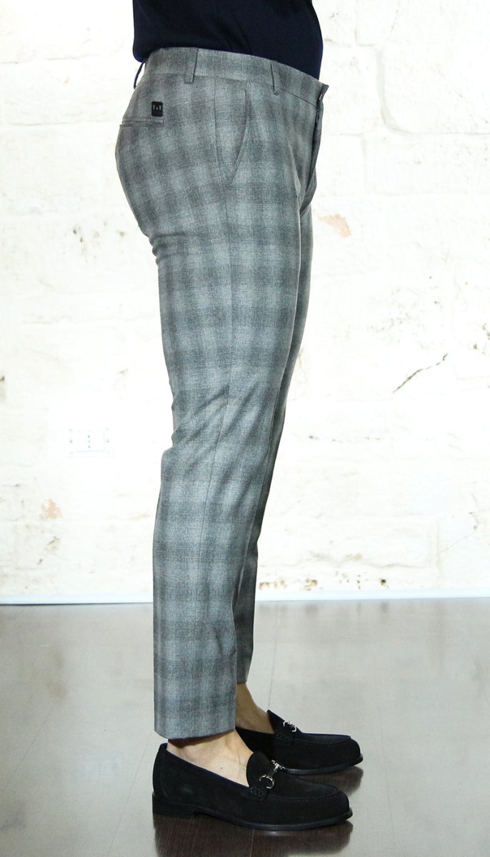 Entre Amis Pantalone corto in lana a quadri Pantaloni Uomo - Boutique Luisa Trendy