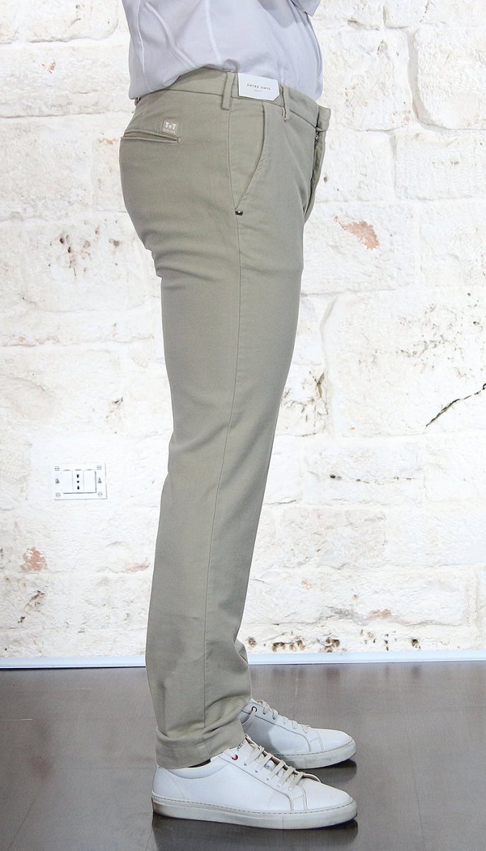 Entre Amis Pantalone lungo beige in fustagno Pantaloni Uomo - Boutique Luisa Trendy