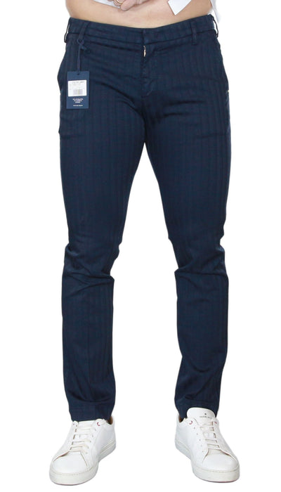 Entre Amis Pantalone lungo in cotone motivo rigato. Pantaloni Uomo - Boutique Luisa Trendy