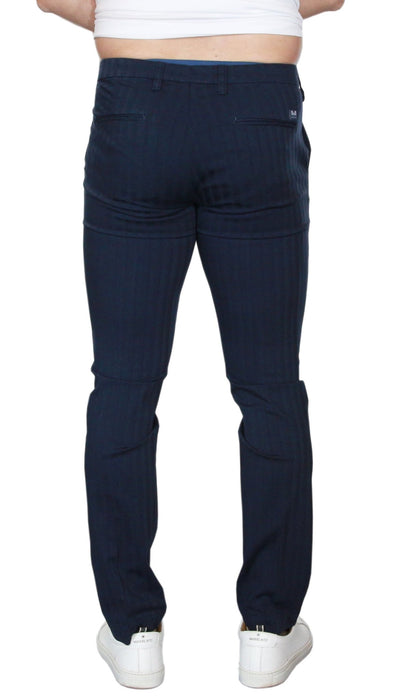 Entre Amis Pantalone lungo in cotone motivo rigato. Pantaloni Uomo - Boutique Luisa Trendy