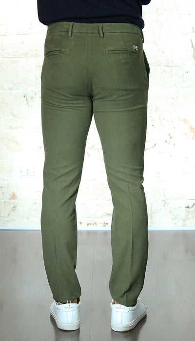 Entre Amis Pantalone lungo verde in fustagno Pantaloni Uomo - Boutique Luisa Trendy