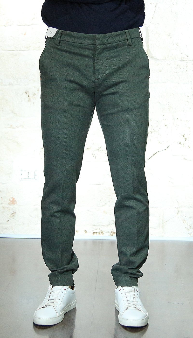 Entre Amis Pantalone tasche america lungo trama diagonale Pantaloni Uomo - Boutique Luisa Trendy
