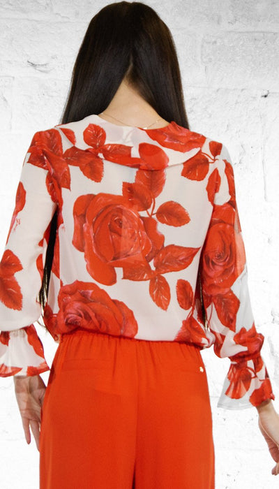 Gaudi Blusa in georgette stampa floreale Bluse e camicie - Boutique Luisa Trendy