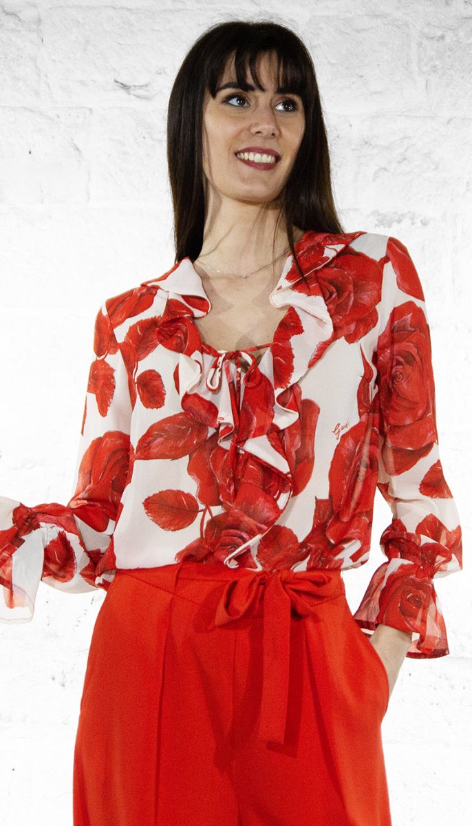 Gaudi Blusa in georgette stampa floreale Bluse e camicie - Boutique Luisa Trendy