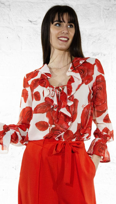 Gaudi Blusa in georgette stampa floreale Bluse e camicie - Boutique Luisa Trendy