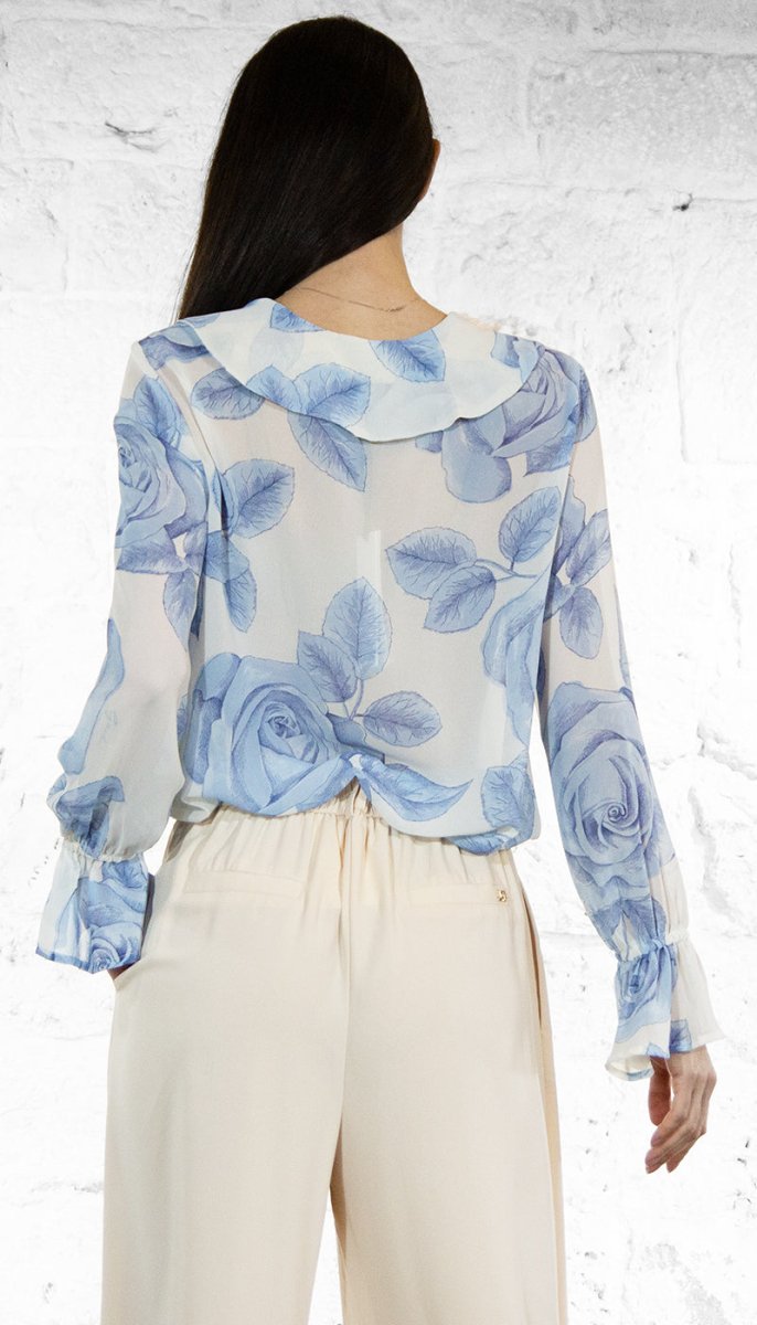 Gaudi Blusa in georgette stampa floreale Bluse e camicie - Boutique Luisa Trendy