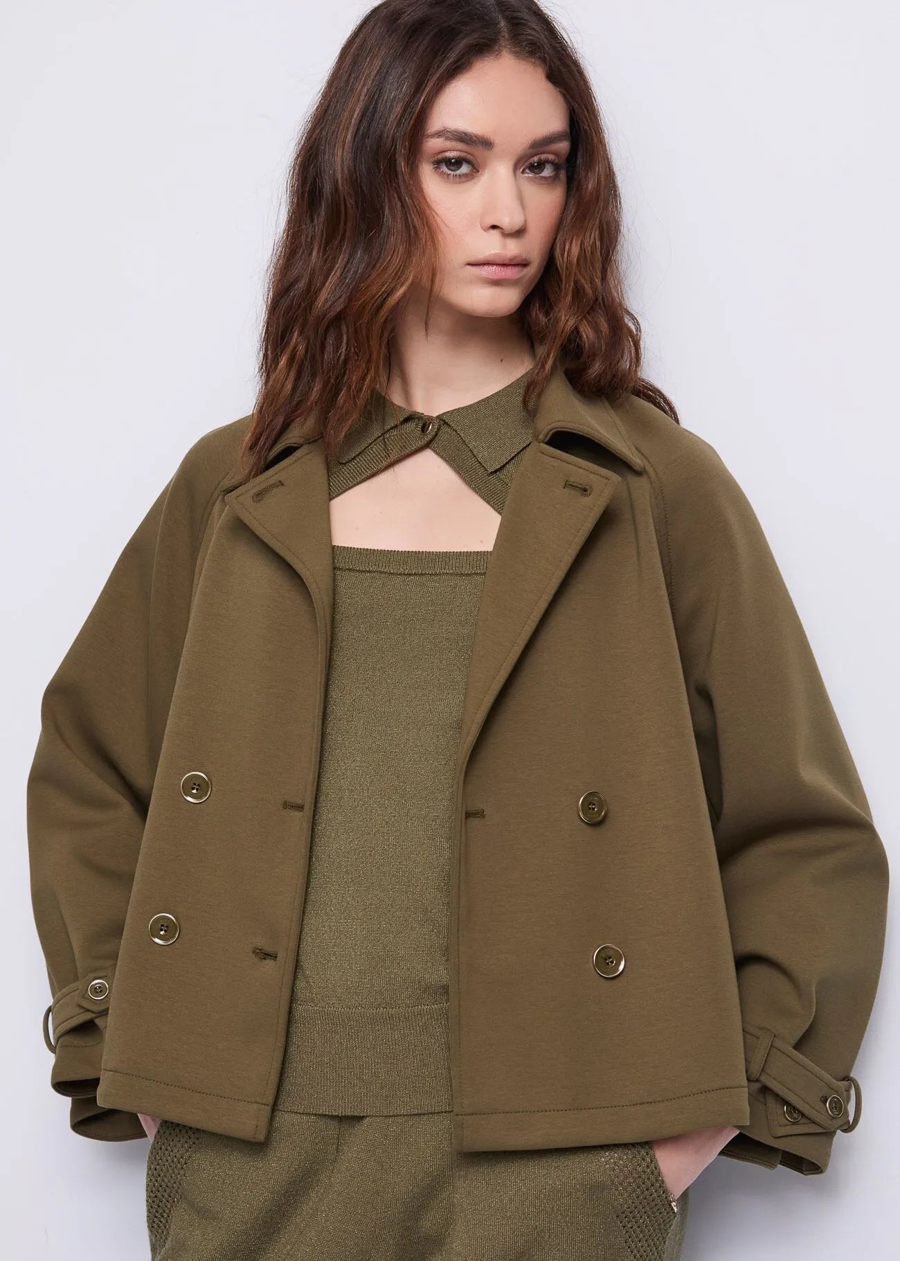 Gaudi Caban da donna doppiopetto in cotone Capispalla Donna - Boutique Luisa Trendy
