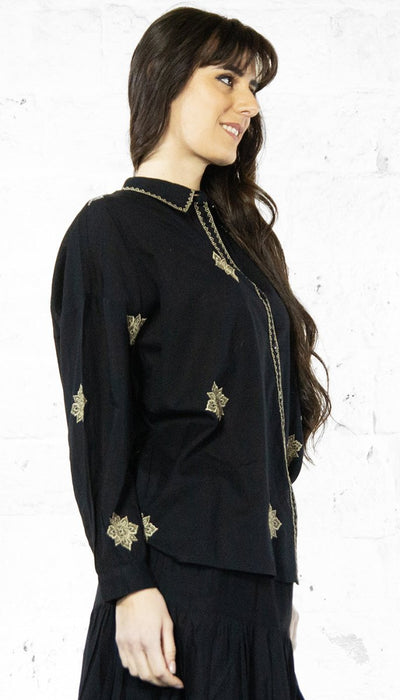 Gaudi Camicia da donna in cotone con ricami 511FD45001 Bluse e camicie - Boutique Luisa Trendy