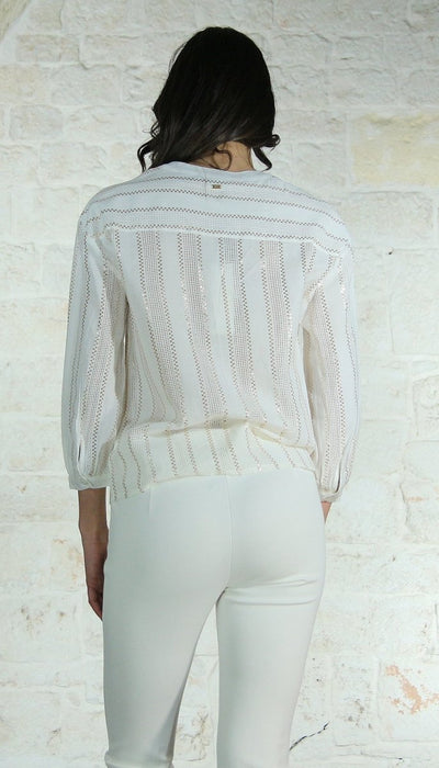 Gaudì Camicia in cotone e lurex Bluse e camicie - Boutique Luisa Trendy