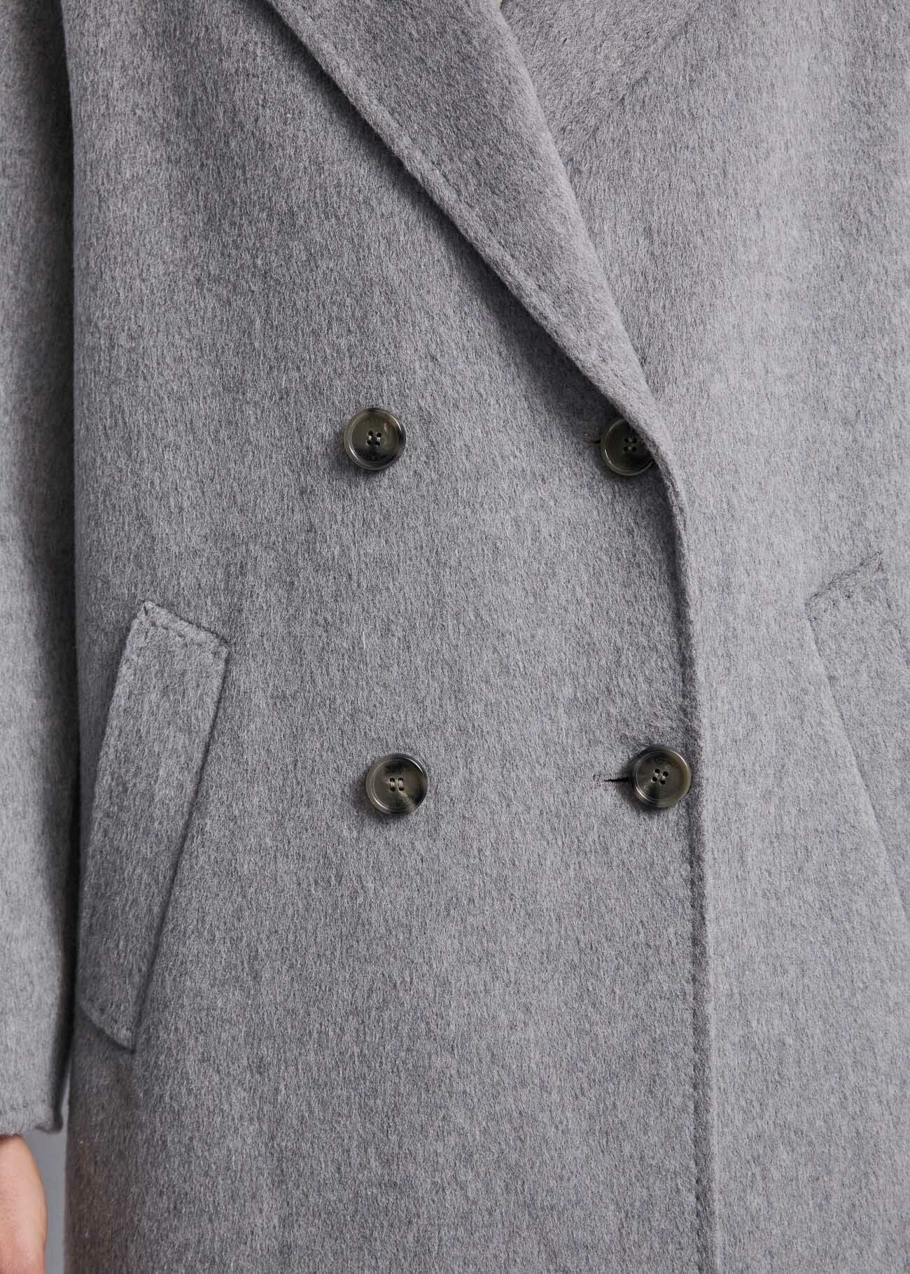 Gaudi Cappotto da donna in panno grigio oversize