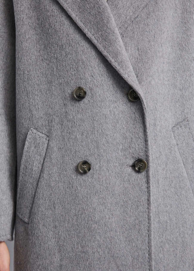 Gaudi Cappotto da donna in panno grigio oversize