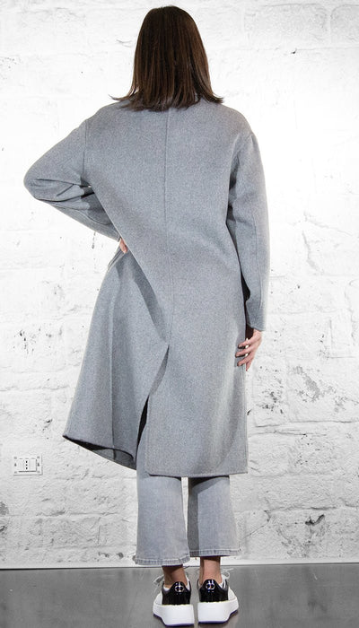 Gaudi Cappotto da donna in panno grigio oversize Capispalla Donna - Boutique Luisa Trendy