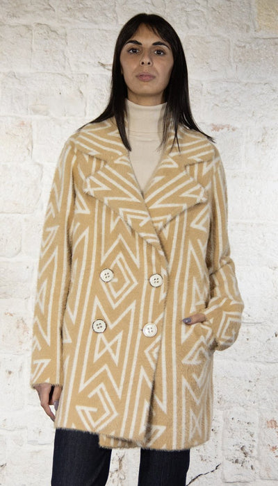 Gaudi Cappotto doppiopetto jacquard Capispalla Donna - Boutique Luisa Trendy