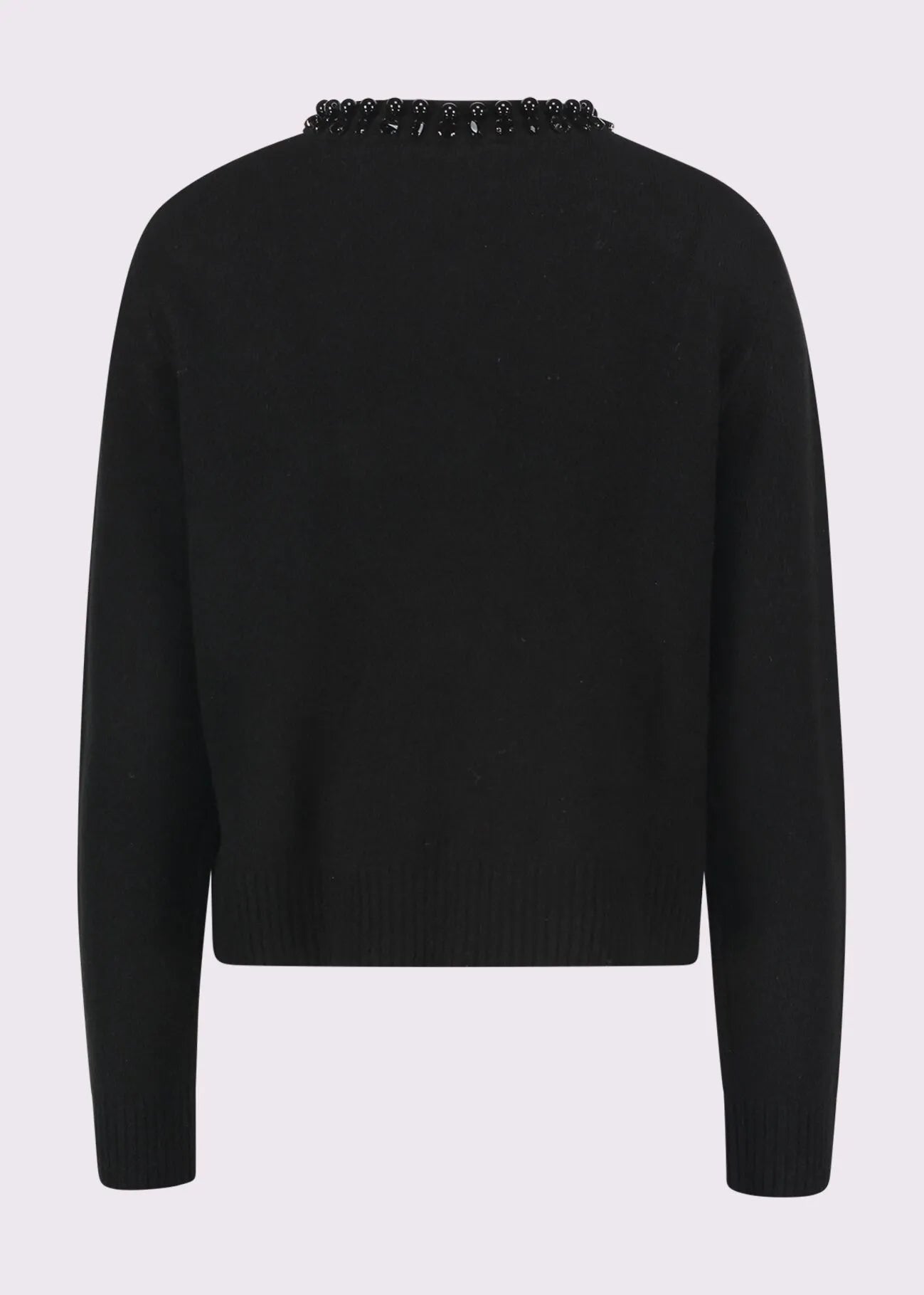 Gaudi Cardigan nero da donna con perle e strass Maglie e cardigan Donna - Boutique Luisa Trendy