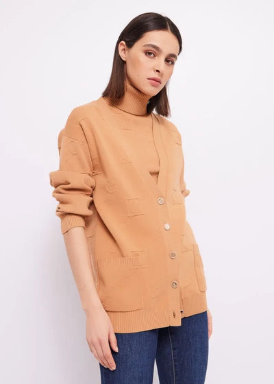 Gaudì Donna Cardigan jacquard in viscosa Maglie e cardigan Donna - Boutique Luisa Trendy