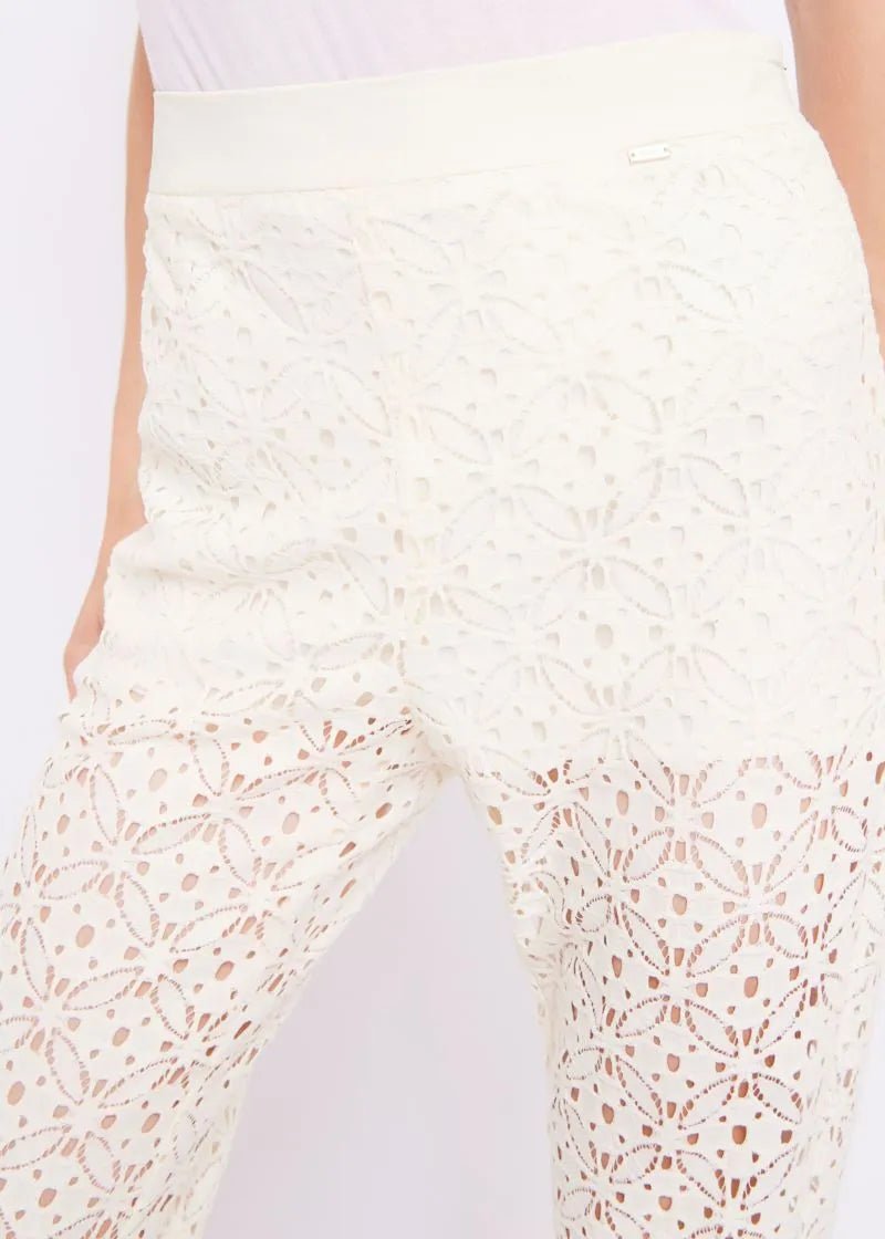 Gaudi Donna Pantaloni in pizzo Pantalone Donna - Boutique Luisa Trendy