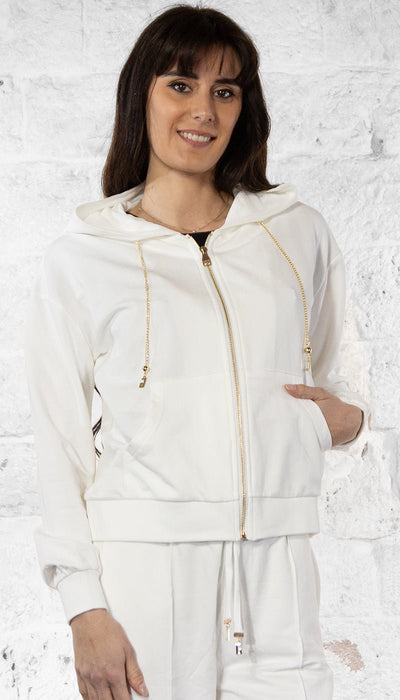 Gaudi felpa in cotone maniche lunghe con cappuccio 511BD64001 Felpa - Boutique Luisa Trendy