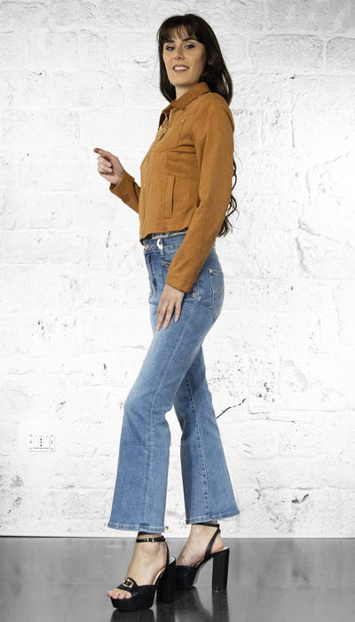Gaudi Giacca donna marrone con zip Capispalla Donna - Boutique Luisa Trendy