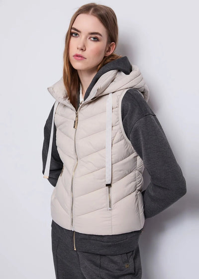 Gaudi Gilet da donna in nylon trapuntato con cappuccio Capispalla Donna - Boutique Luisa Trendy