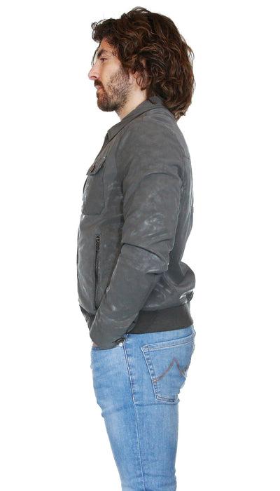 Gaudì Giubbotto in tessuto spalmato con collo camicia. Capispalla Uomo - Boutique Luisa Trendy