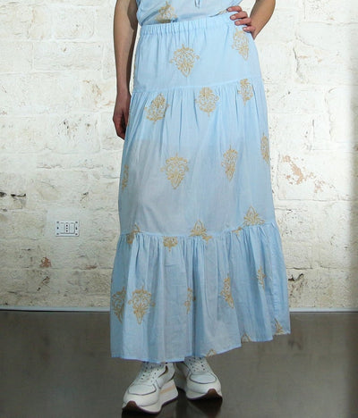 Gaudì Gonna a balze con ricami Gonna - Boutique Luisa Trendy