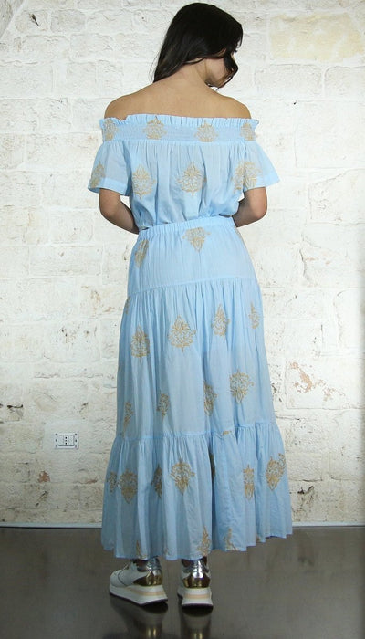 Gaudì Gonna a balze con ricami Gonna - Boutique Luisa Trendy